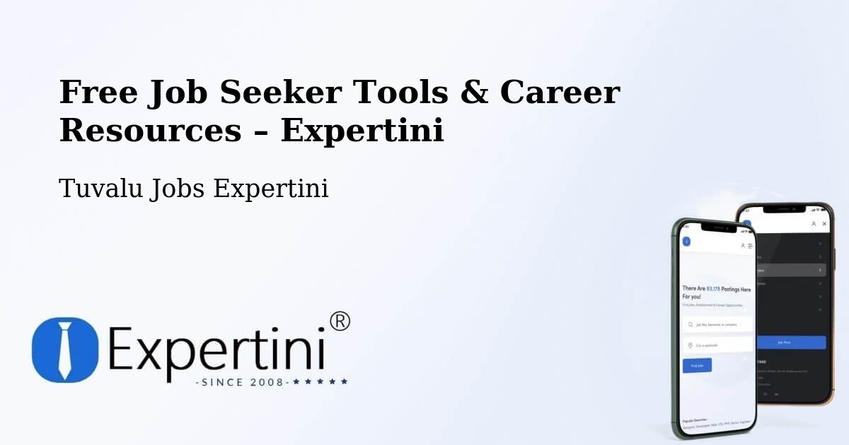 Free Job Seeker Tools & Career Resources – Tuvalu - Tuvalu Jobs Expertini
